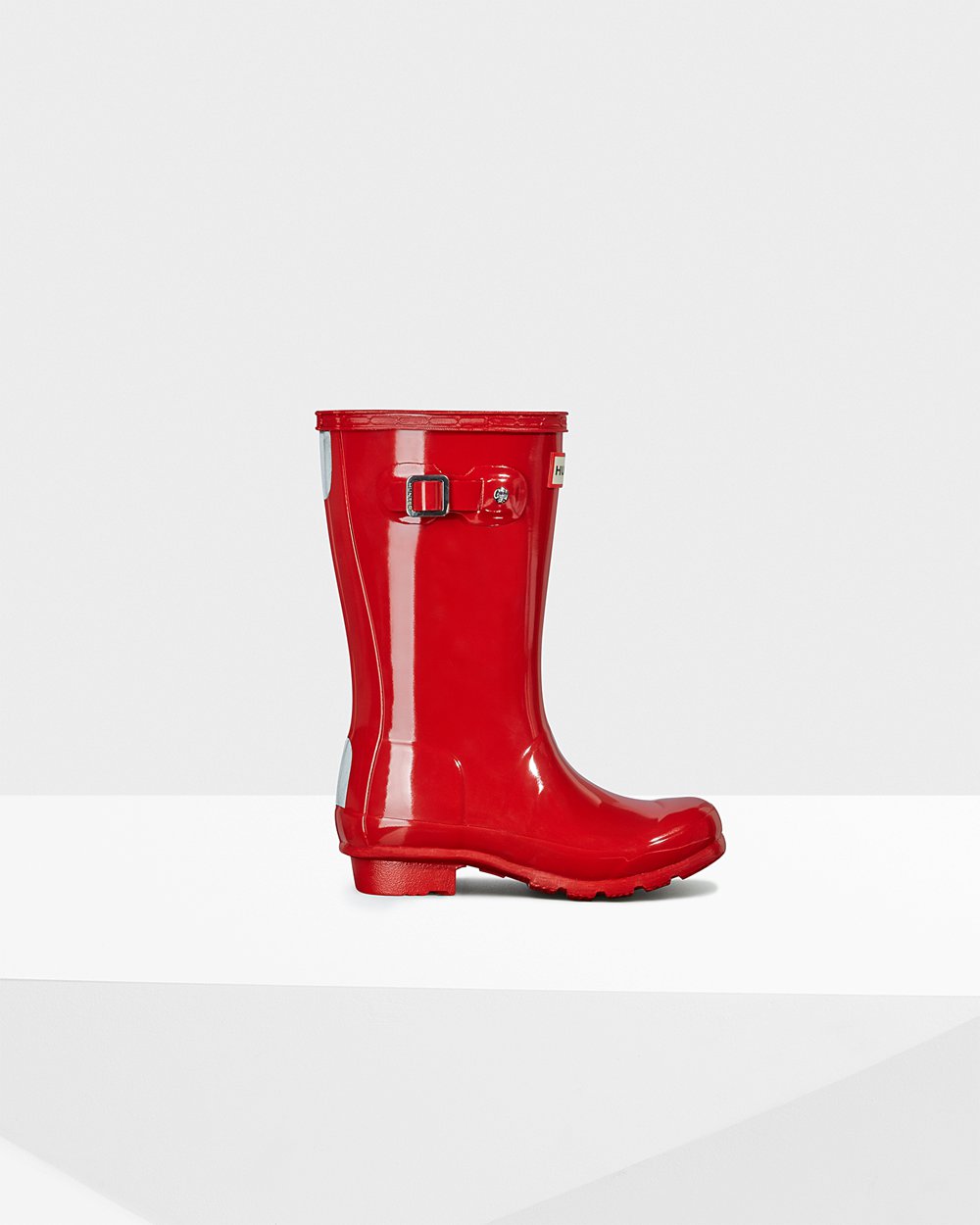 Botas De Agua Original Big Gloss Hunter Niños - Rojos - 782495QMC